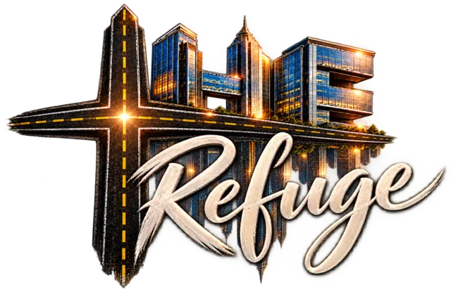 The Refuge logo.